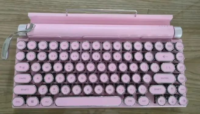 Mechanical keyboard angled view
