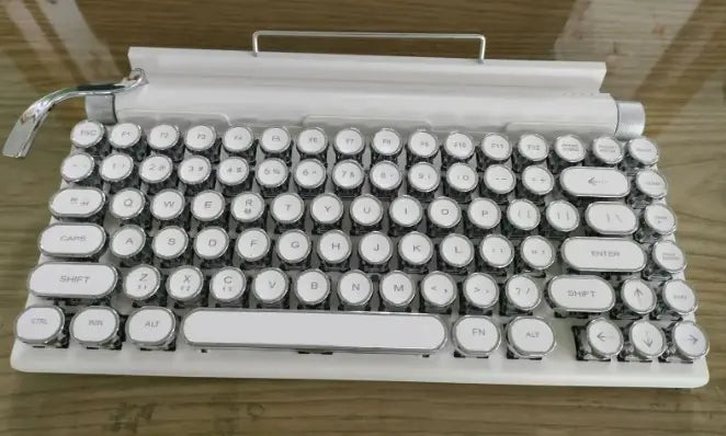 Mechanical keyboard switches close-up