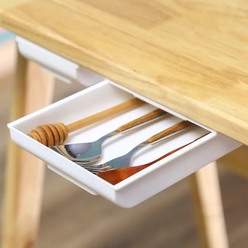 Drawer mounted under a desk