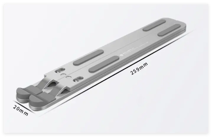 Laptop stand holding a laptop