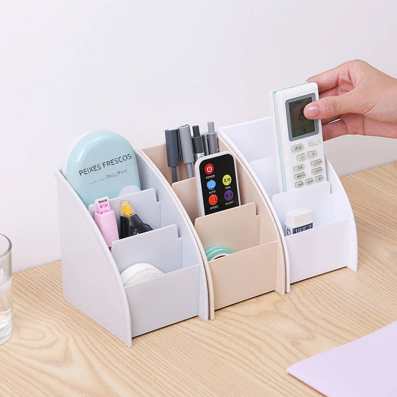 Trapezoid desk storage box