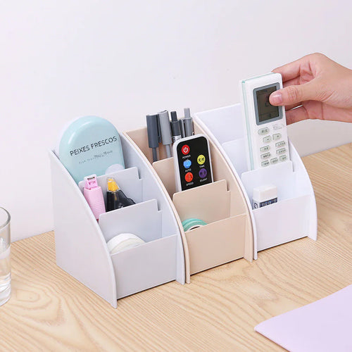 Trapezoid desk storage box